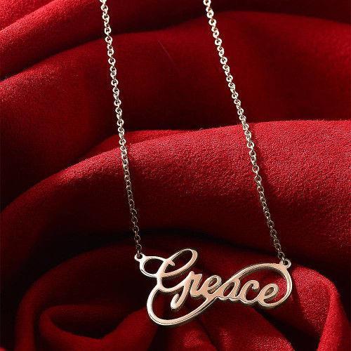 Personalised Necklace Custom 1 Name Necklace Gift For Women-Jessemade AU