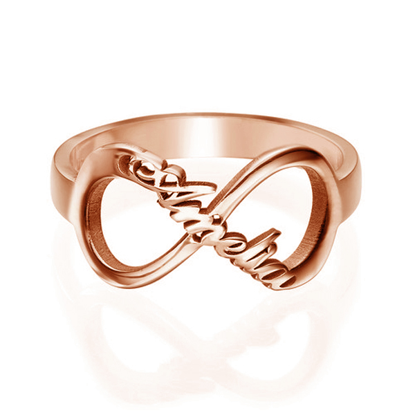 Personalised Infinity Ring Custom 1 Name Ring Best Gift For Women-Jessemade AU