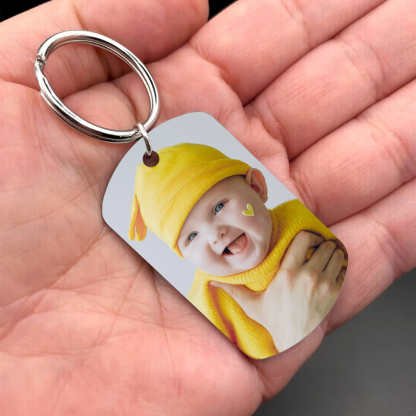 Drive Safe Gift For Dad Personalised Photo Keychain Custom Name Father Keychain-Jessemade AU