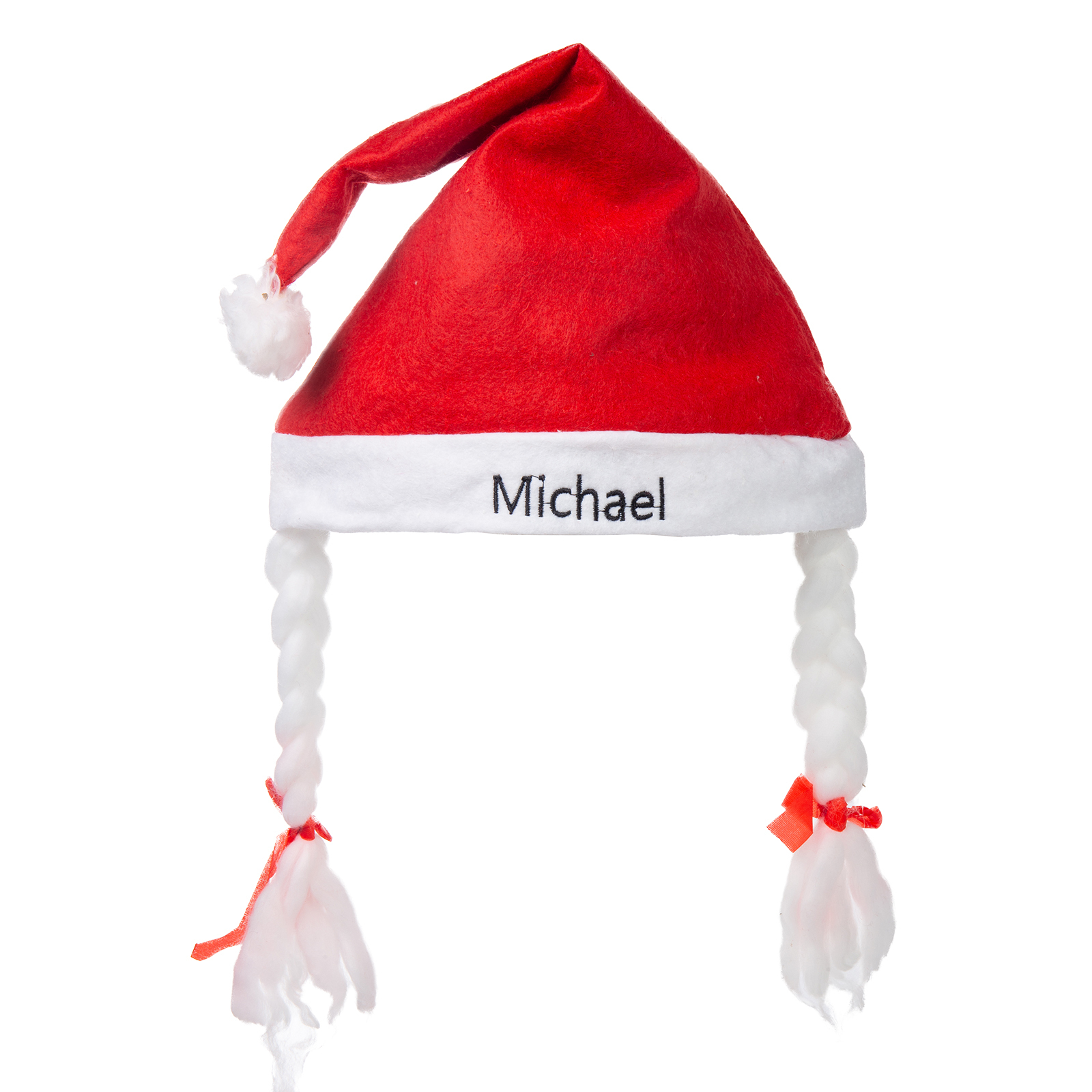 Santa Hat Needlepoint Christmas Hat Personalised Name Gifts for Family-Jessemade AU