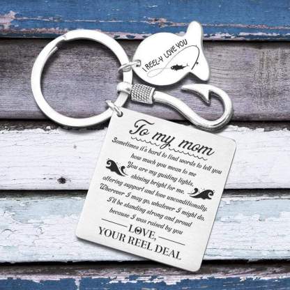 Sometimes it's hard to find words to tell you, Personalised Keychain For Mom-Jessemade AU