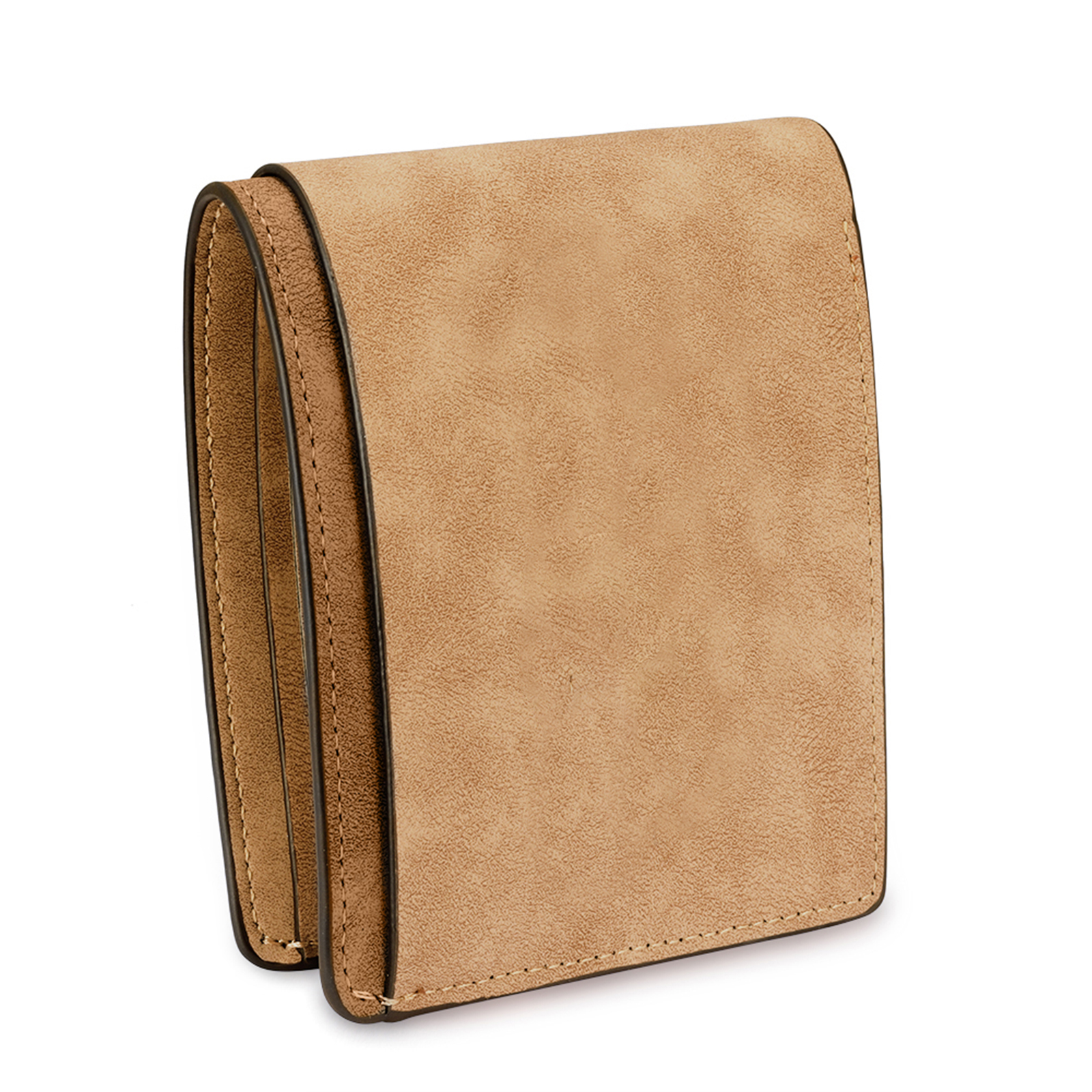Best Dad Ever - Custom 2 Names & 1 Text Billfold Wallet Personalised Fist Bump Men's Leather Wallet