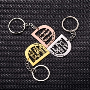 Personalised Keychain Engraved 3 Names Keychain Gifts For Father-Jessemade AU