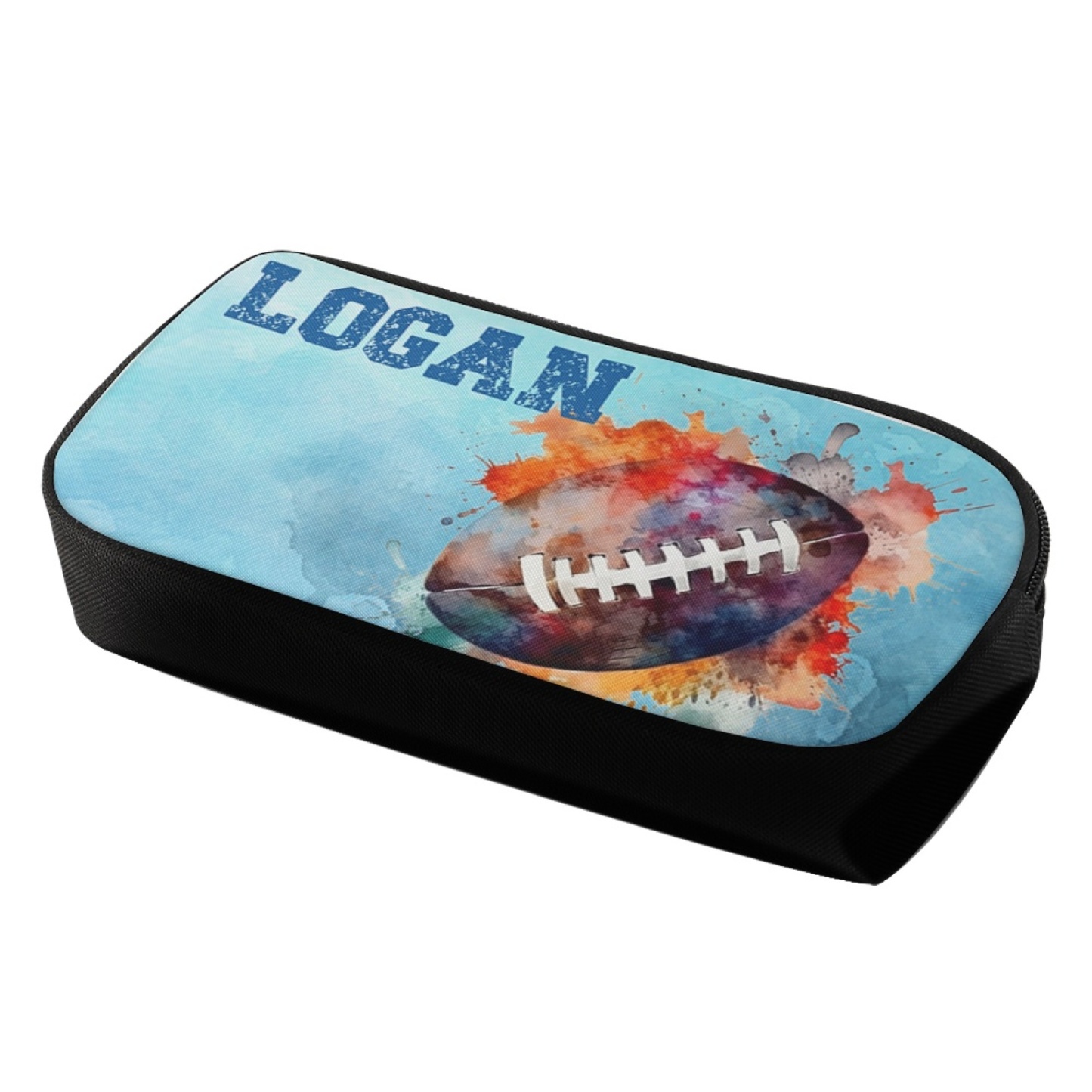 Personalised  Name Pencil Case Rugby Pen Bag Zipper Back to School Gifts for Student-Jessemade AU