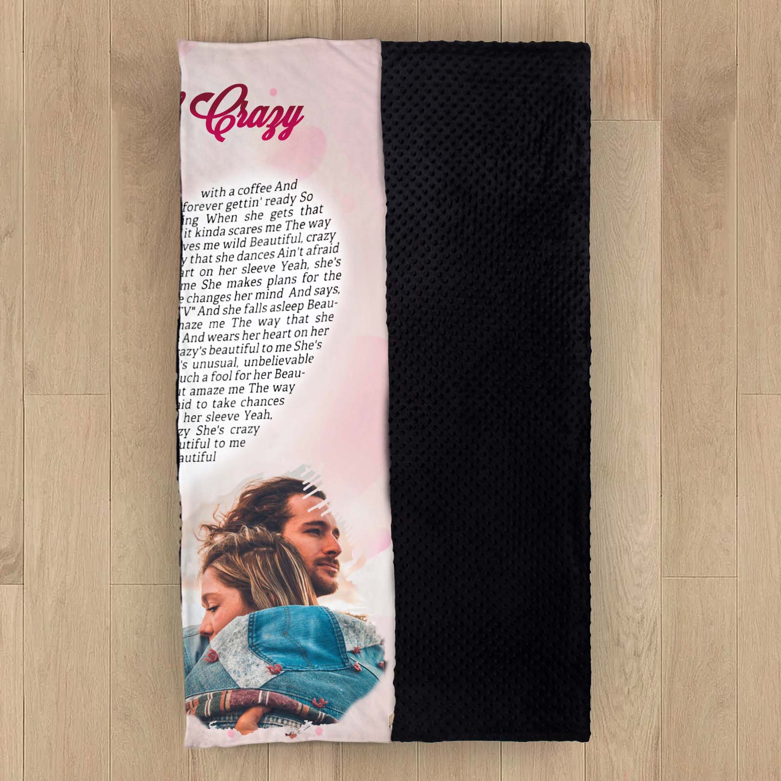 Beautiful Crazy Personalised Couple Blanket Custom Photo Romantic Gift For Her-Jessemade AU