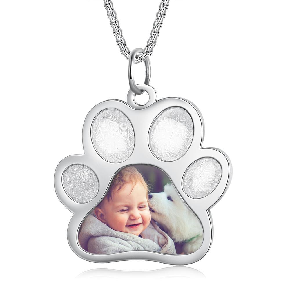 Personalised Paw Necklace Custom Photo Necklace Gifts For Her-Jessemade AU