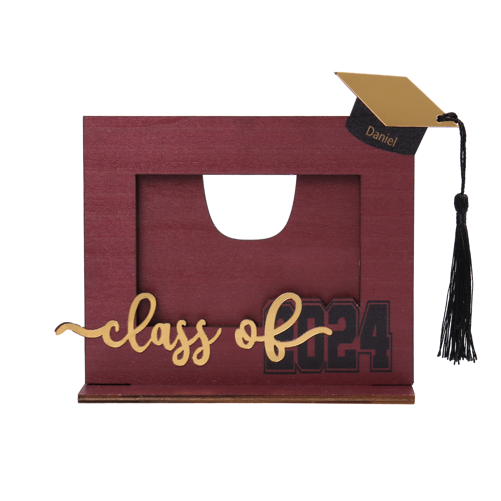 Class of 2024 Personalised Graduation Photo Frame Custom Name & Photo Wooden Frame Creative Gifts-Jessemade AU