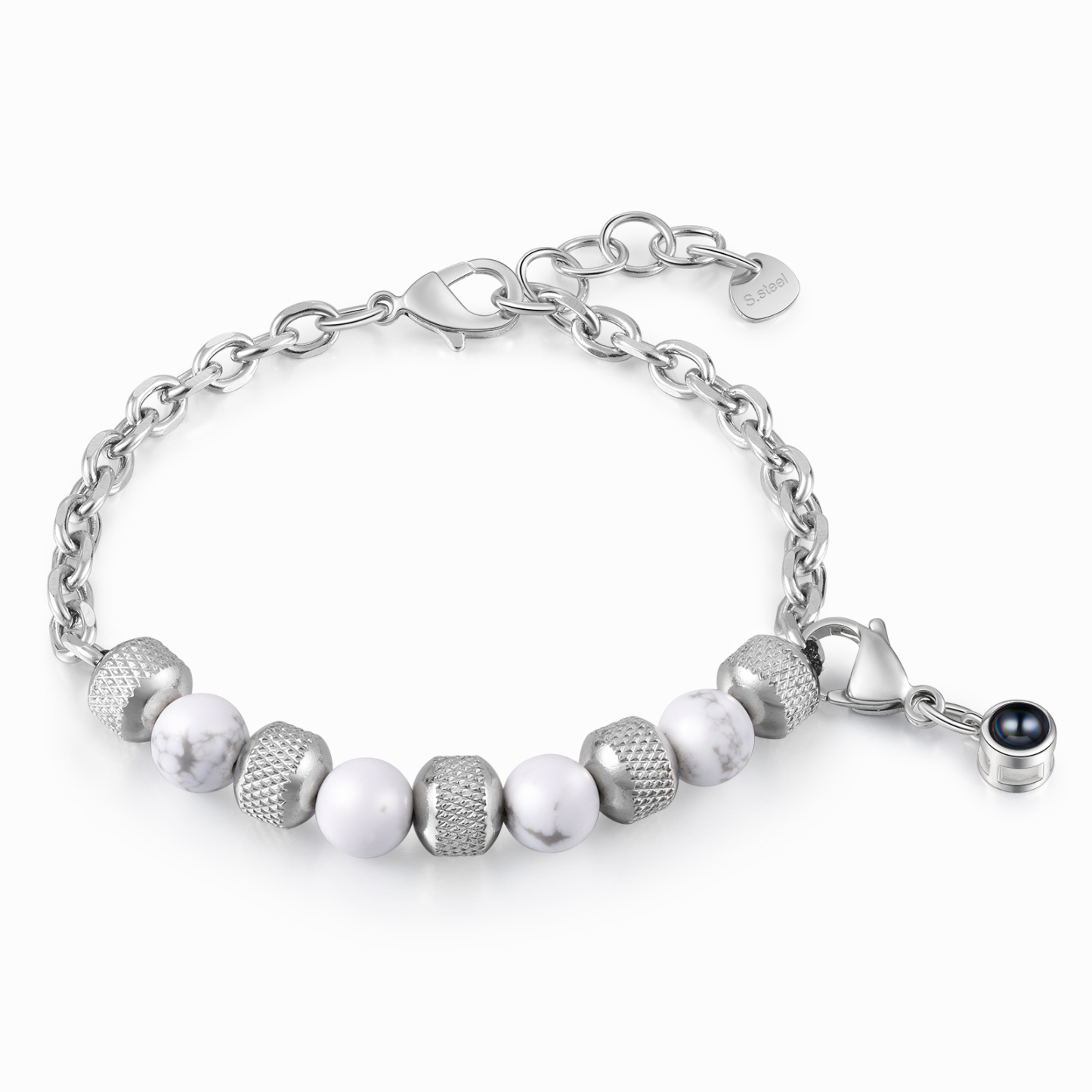 Personalised Projection Bracelet Custom Photo Bracelets Stainless Steel Adjustable Bracelet Creative Gift for Women/Girls-Jessemade AU