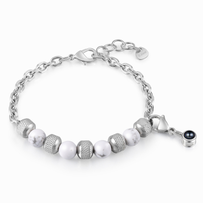 Personalised Projection Bracelet Custom Photo Bracelets Stainless Steel Adjustable Bracelet Creative Gift for Women/Girls-Jessemade AU