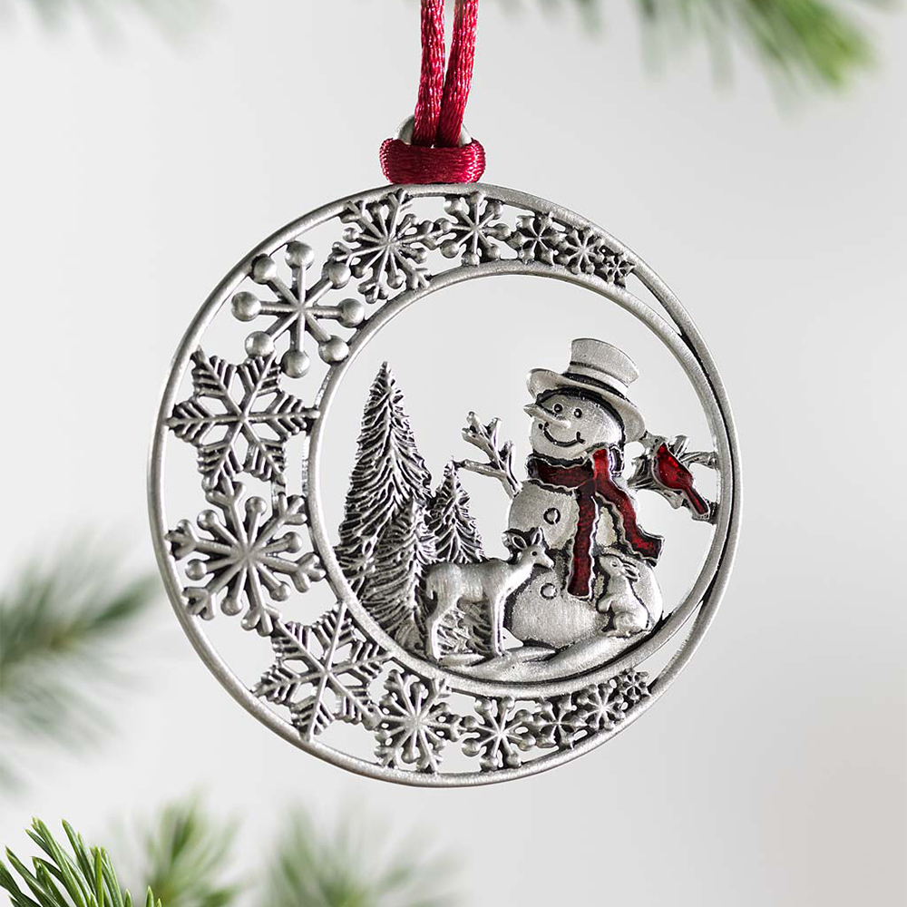 Solid Pewter Christmas Tree Ornament Gifts for Family-Jessemade AU
