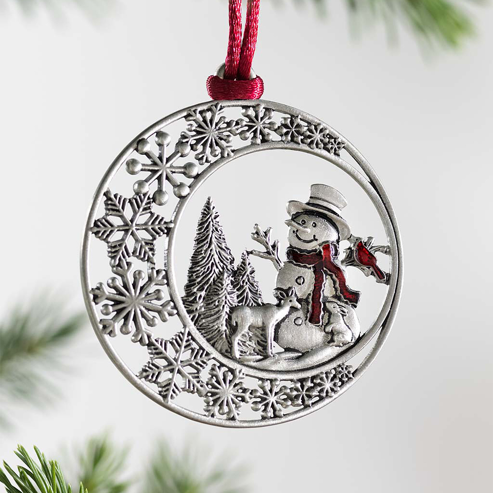 Solid Pewter Christmas Tree Ornament Gifts for Family-Jessemade AU