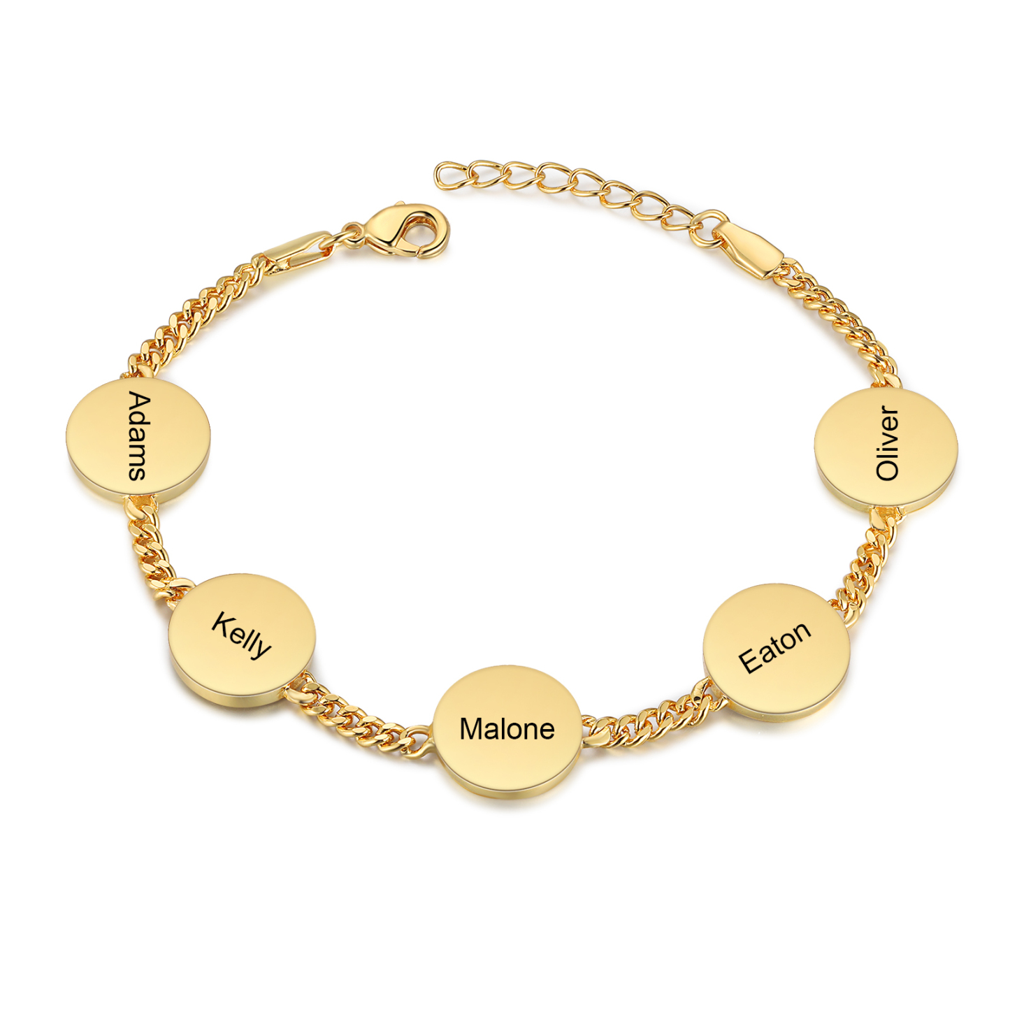 Personalised Women's Bracelet Customised 2-5 Names & Birthstones Bracelet Ocean Element Gift for Her-Jessemade AU