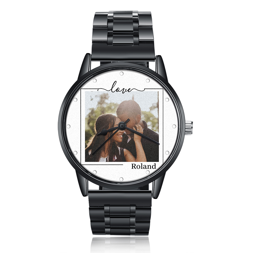 Personalised Photo Watch Custom 1 Photos Mechanical Watch Gifts for Him-Jessemade AU