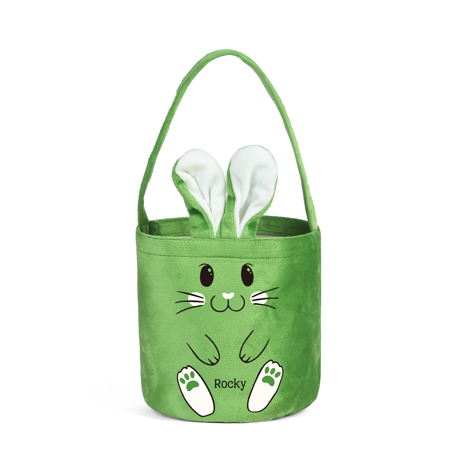 Personalised Bunny Tote Bag Customised With Name Bucket Bag Bunny Basket Easter Gifts-Jessemade AU