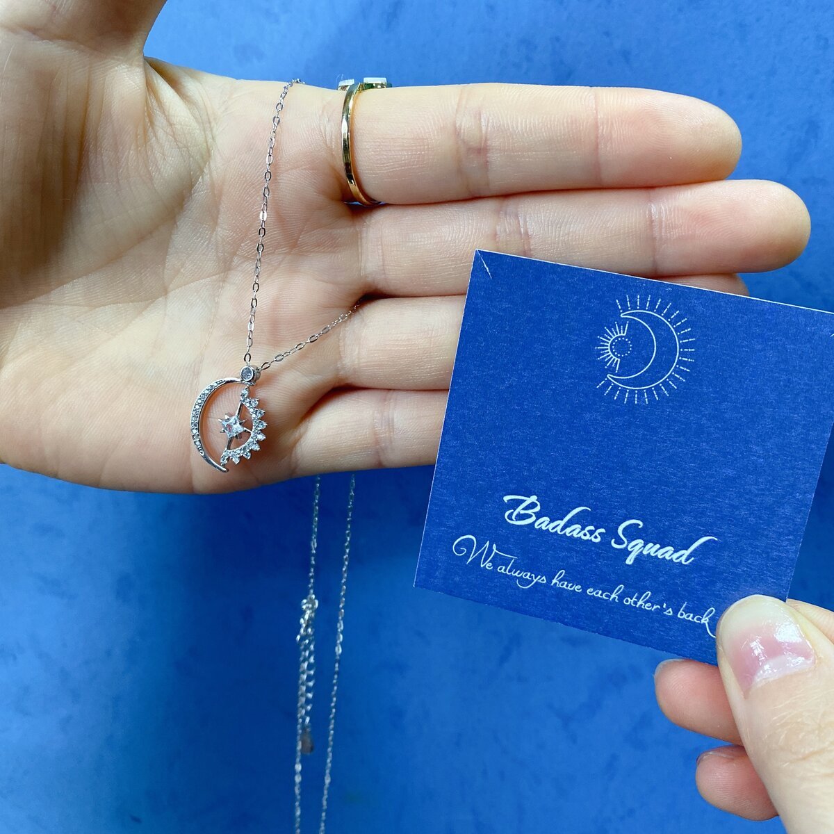 Badass Squad Friendship Necklace “We Always Have Each Other's Back”-Jessemade AU