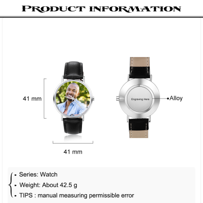 Personalised Photo Watch Custom Picture Watch Gifts for Couple-Jessemade AU