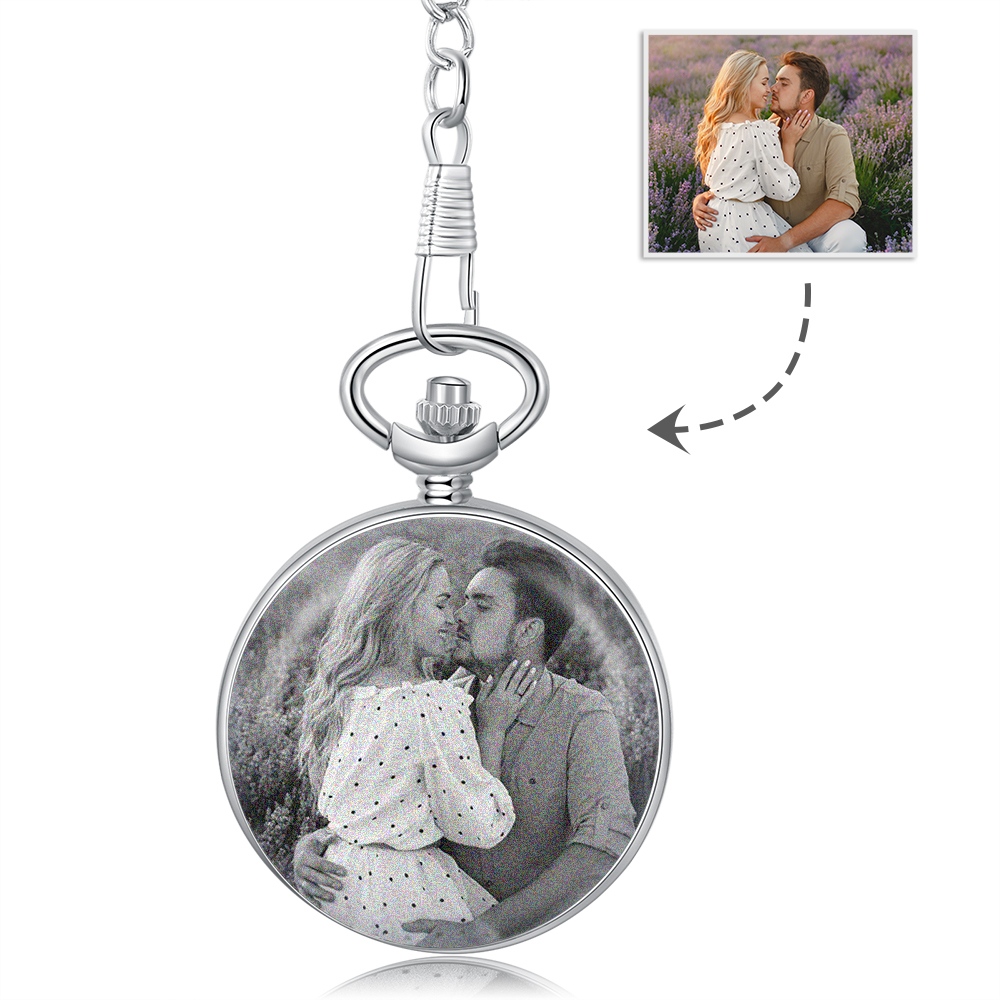 Personalised Pocket Watch Custom Photo Gifts For Father-Jessemade AU