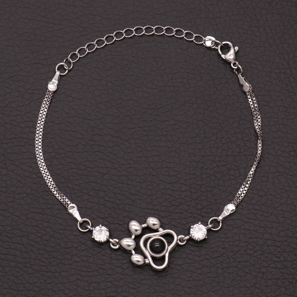 Personalised Photo Projection Bracelet Engraved Paw Bracelet Gifts For Her-Jessemade AU