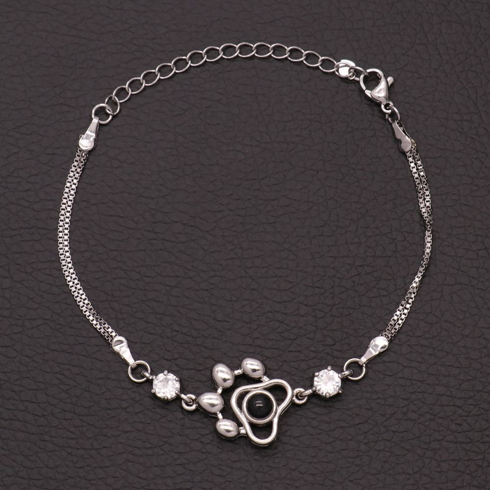 Personalised Photo Projection Bracelet Engraved Paw Bracelet Gifts For Her-Jessemade AU