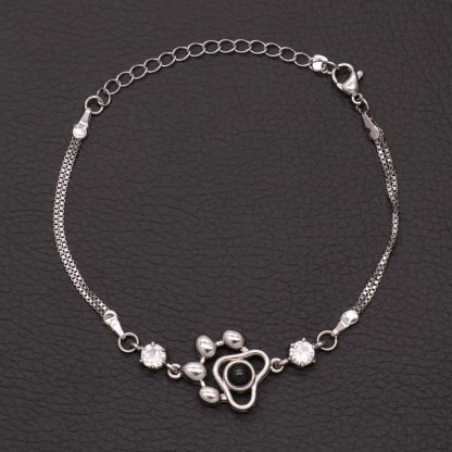 Personalised Photo Projection Bracelet Engraved Paw Bracelet Gifts For Her-Jessemade AU