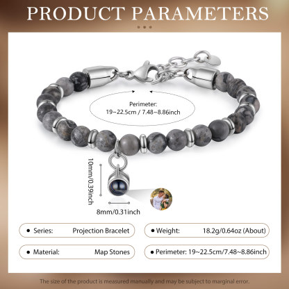 Personalised Projection Bracelet Custom Photo Bracelets Adjustable Bracelet Creative Gift for Him/Her-Jessemade AU