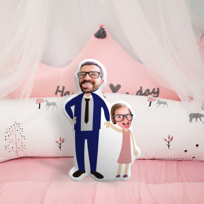 Custom Photo Pillow Father and Daughter Perfect Gift-Jessemade AU
