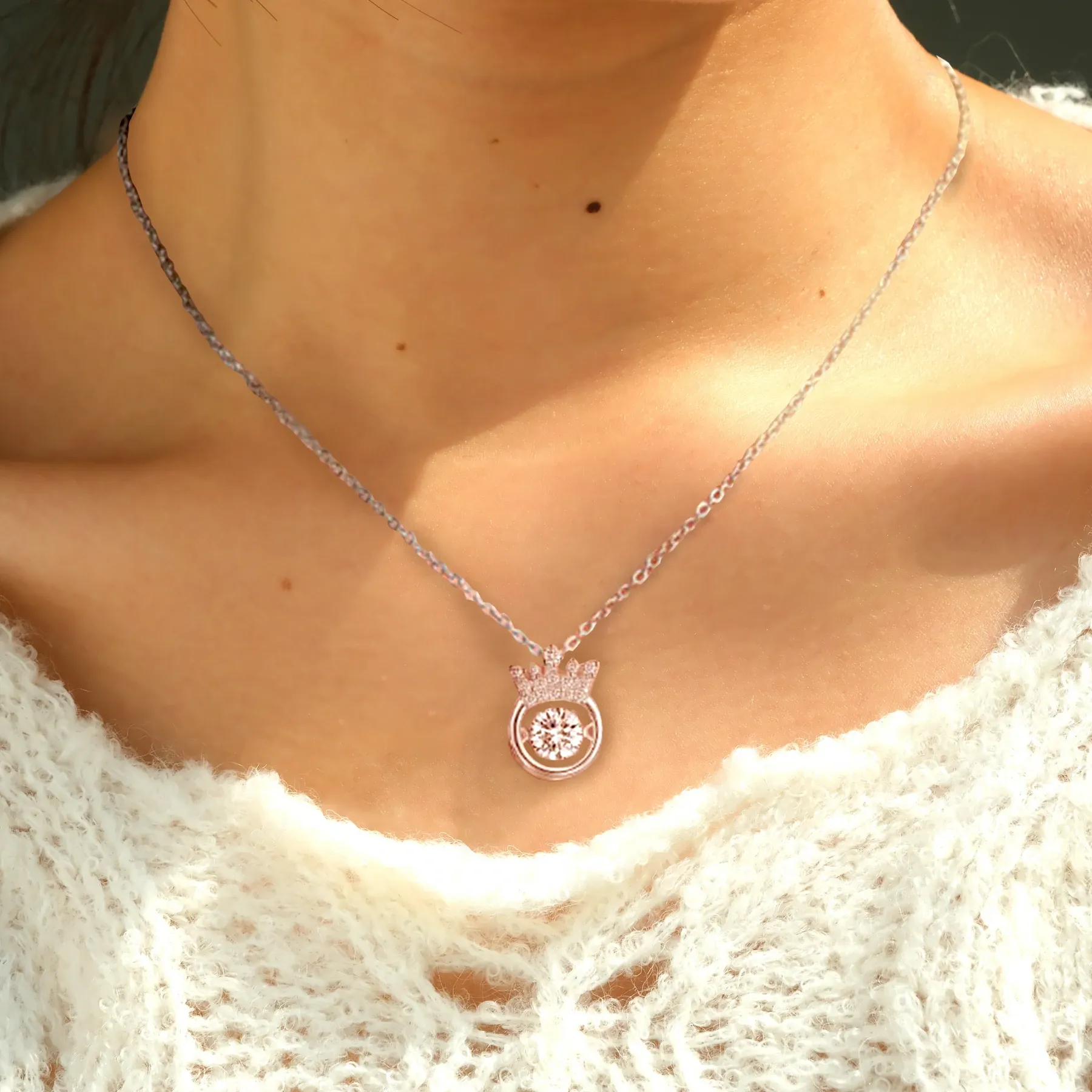 To My Badass Daughter Crown Necklace "I Will Always Be There for You"-Jessemade AU