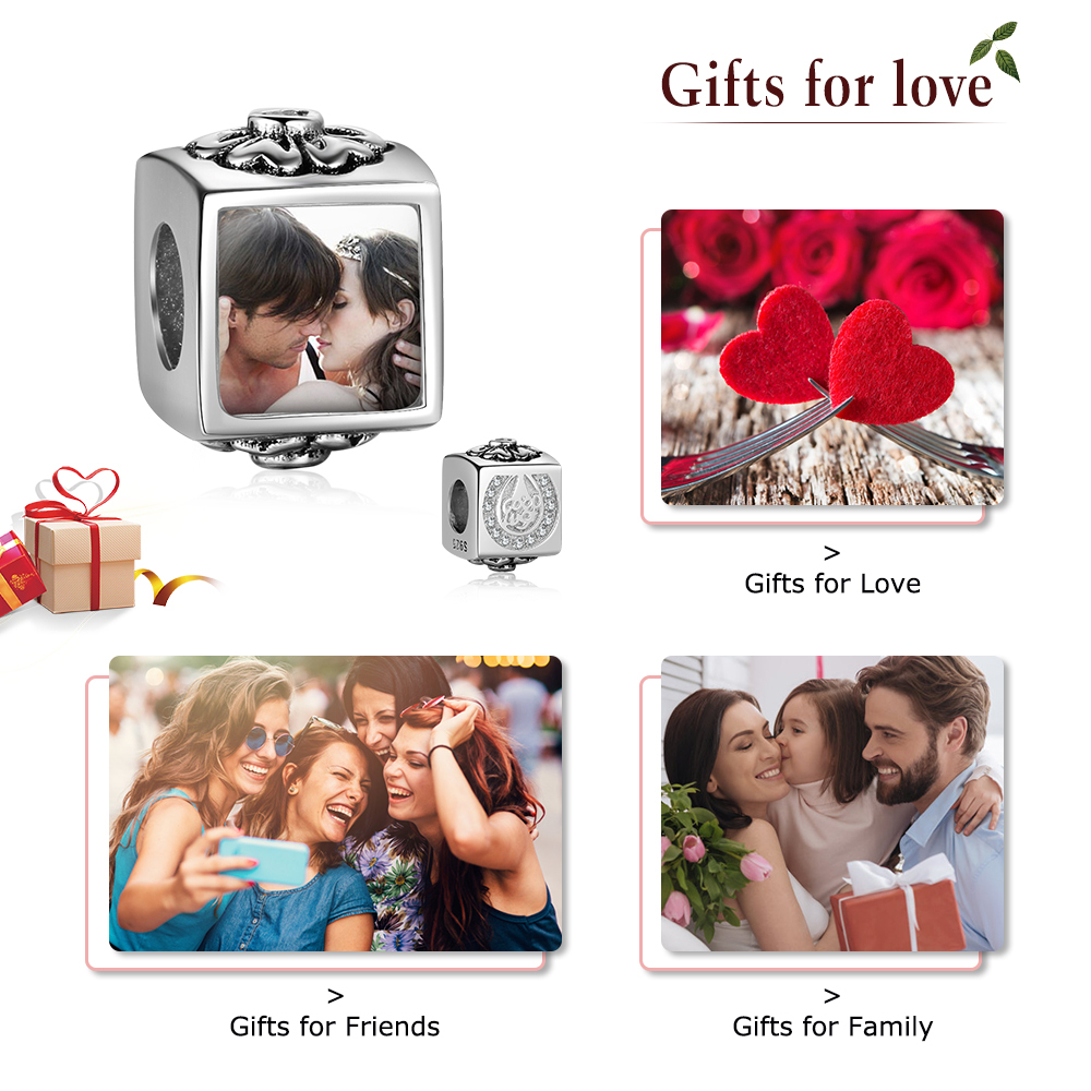 Personalised Photo Beads, Custom Bracelet Necklace Accessories Gifts For Him-Jessemade AU