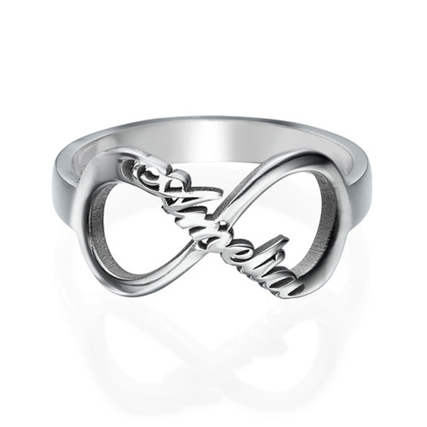 Personalised Infinity Ring Custom 1 Name Ring Best Gift For Women-Jessemade AU