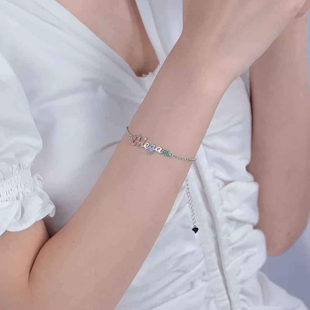 Personalised Bracelet Custom 1 Name Bracelet Gift For Women-Jessemade AU
