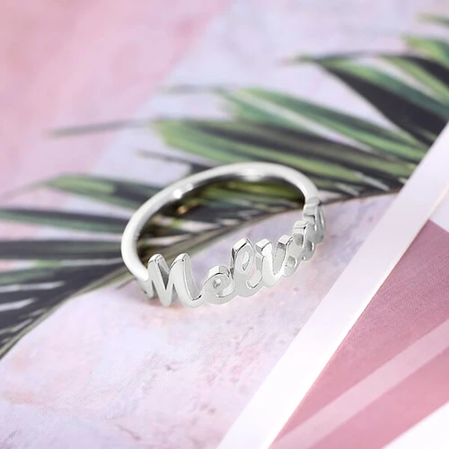 Personalised Name Ring Custom Rings with 1 Name Gifts for Mother Ring-Jessemade AU