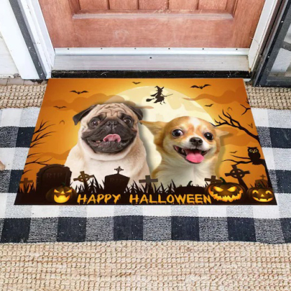 Personalised Photo Doormat Funny Pet Halloween Doormat Home Decor-Jessemade AU