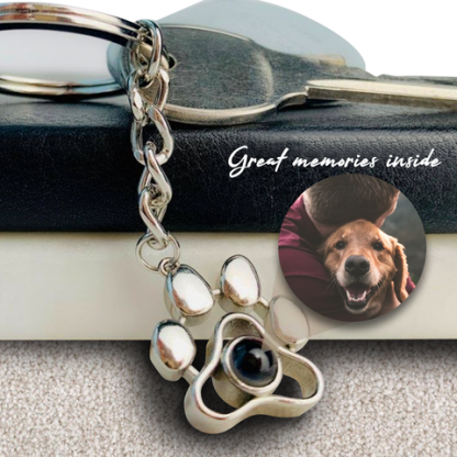 Personalised Photo Projection Necklace Engraved Paw Necklace Gifts For Her-Jessemade AU