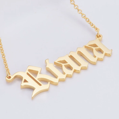 10K GOLD Necklace Custom Name Necklace Gift For Her-Jessemade AU