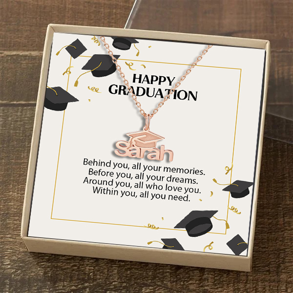 Class of 2024 Personalised Graduation Name Necklace For Her-Jessemade AU