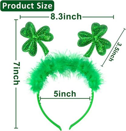 Green Headband Happy St. Patrick's Day Shamrock Headband Gift for Him/Her-Jessemade AU