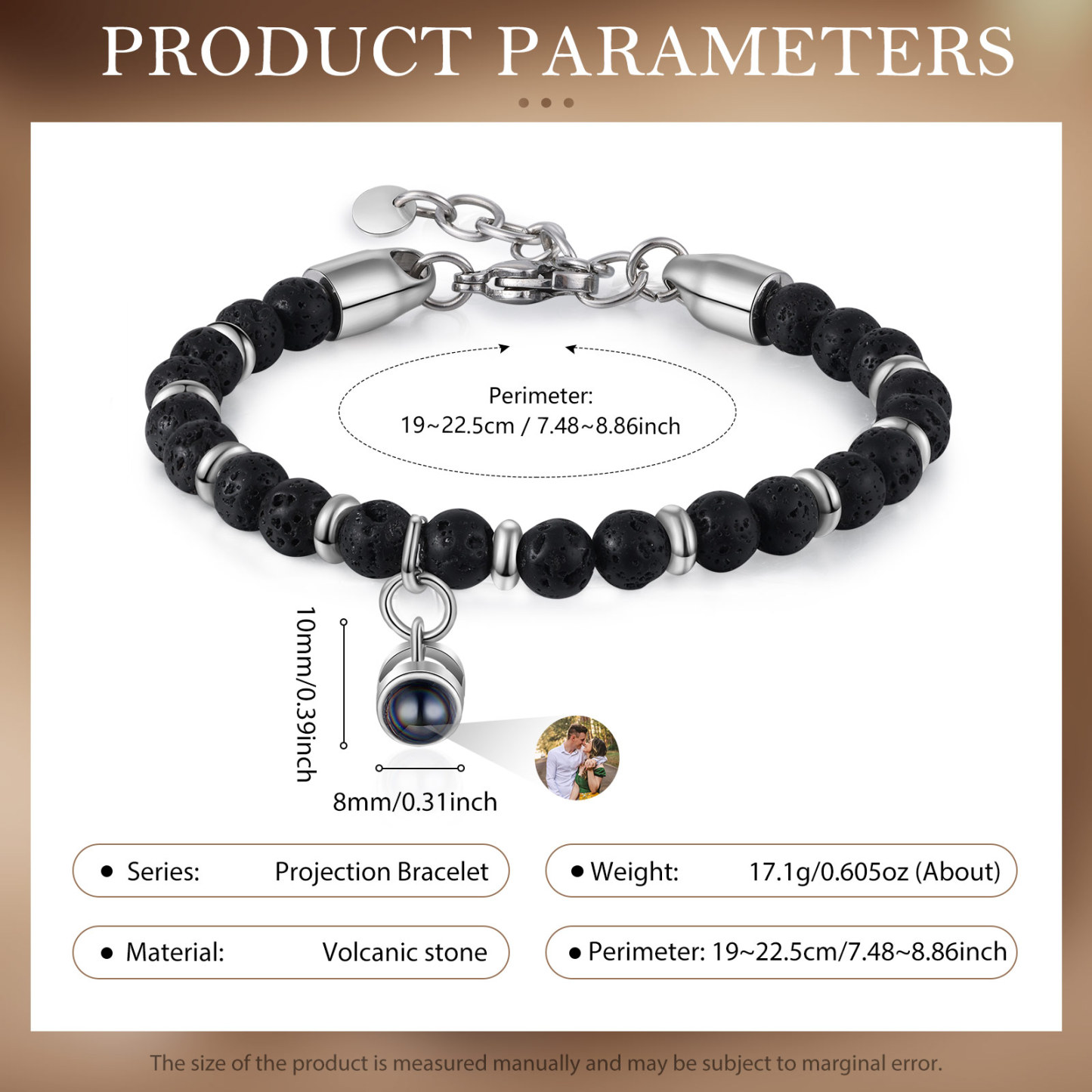 Personalised Projection Bracelet Custom Photo Bracelets Adjustable Bracelet Creative Gift for Him/Her-Jessemade AU