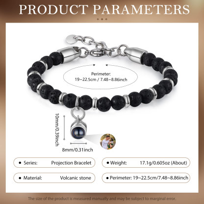 Personalised Projection Bracelet Custom Photo Bracelets Adjustable Bracelet Creative Gift for Him/Her-Jessemade AU