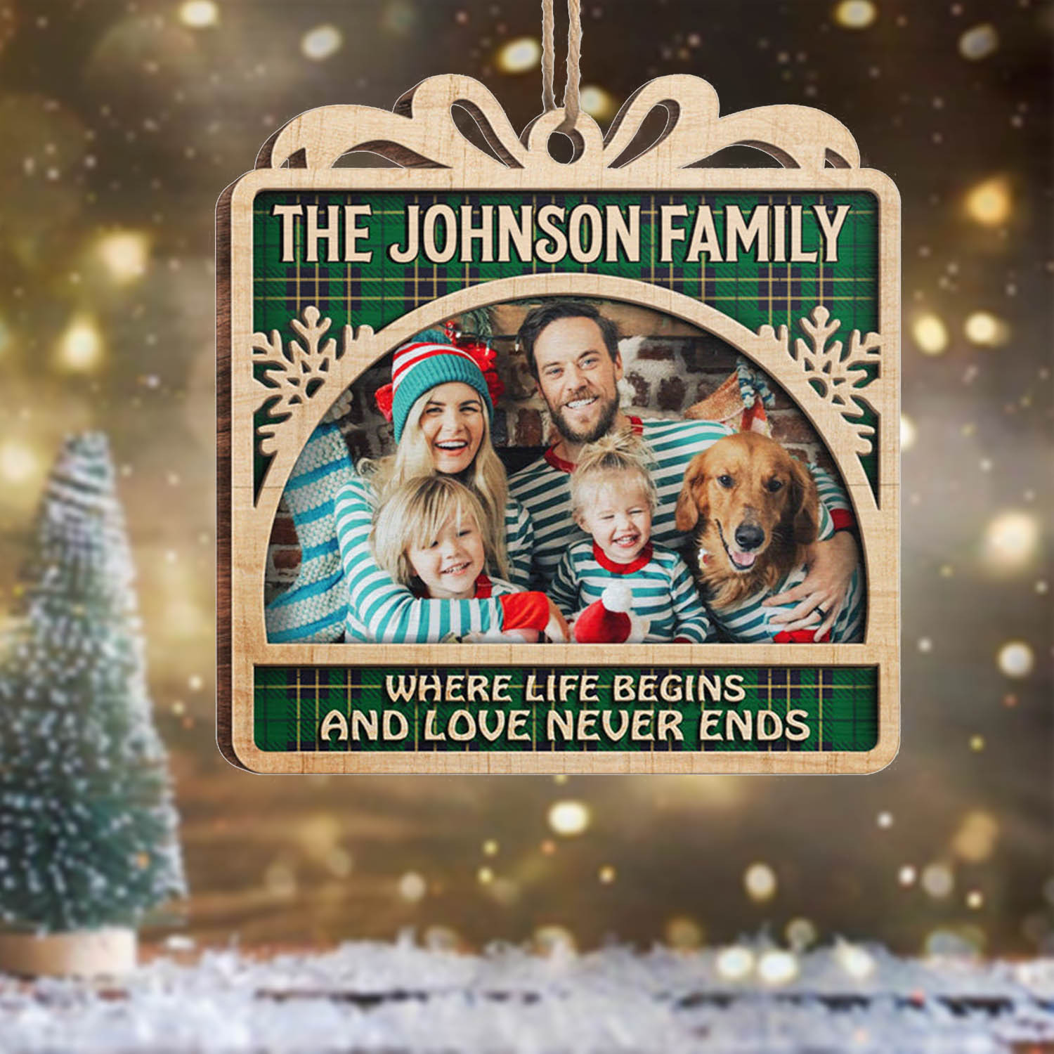 Personalised Photo Christmas Ornament Custom photos Gifts for Family-Jessemade AU