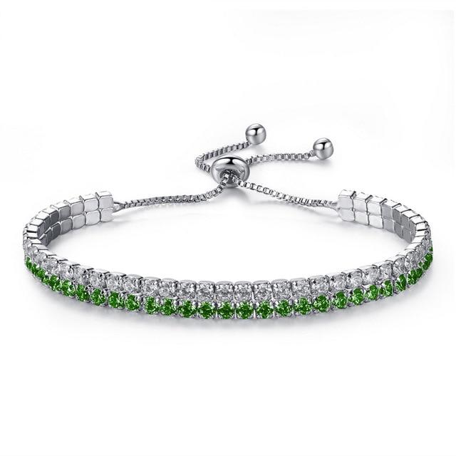 Cubic Zirconia Tennis Bracelet For Women-Jessemade AU