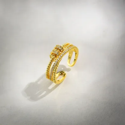 To My Daughter-S925 Spinning Bead Fidget Ring