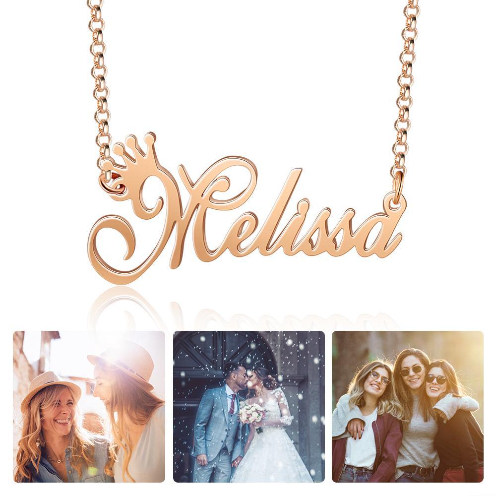 Personalised Necklace Custom 1 Name Necklace Gift For Women-Jessemade AU
