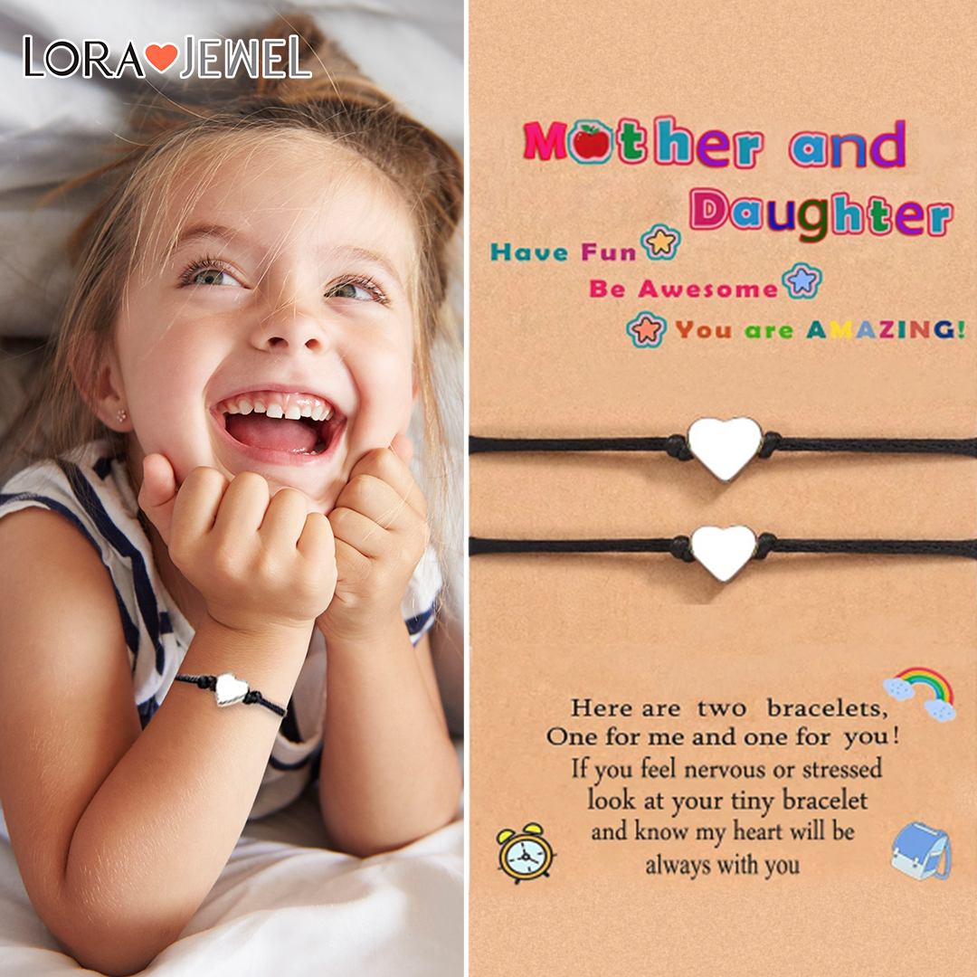 Women Bracelet Dainty Teen Heart Bracelet Back To School Adjustable Bracelet for Girls-Jessemade AU