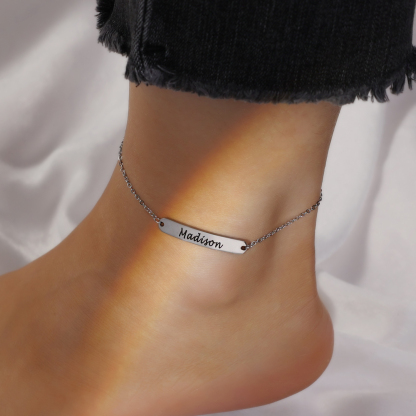 Personalised Simple Anklet With 2 Names For Her-Jessemade AU