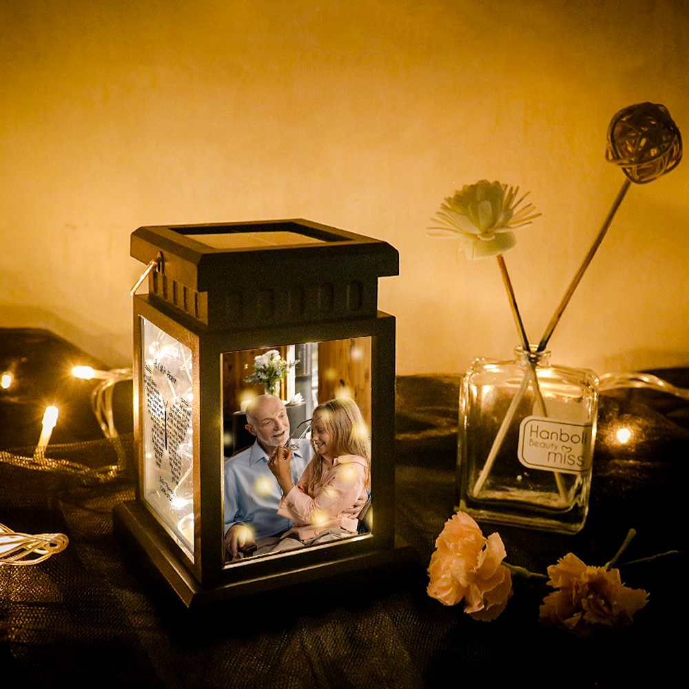 Personalised Photo Lantern Lamp As I Sit in Heaven Memorial Sympathy gift-Jessemade AU