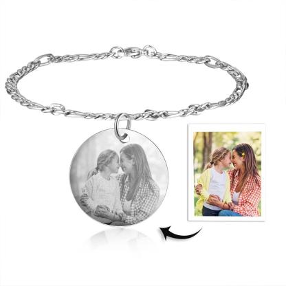 Personalised Photo Bracelet Custom  Birthflower Bracelet Memorial Gifts For Her-Jessemade AU