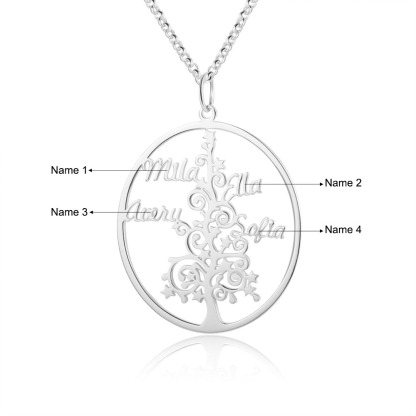 Christmas Tree Custom Name Necklace-Jessemade AU
