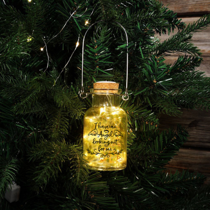 Memorial Jar Night Light - I Have An Angel Looking Out For Me - LED Lamp Memorial Bottle-Jessemade AU