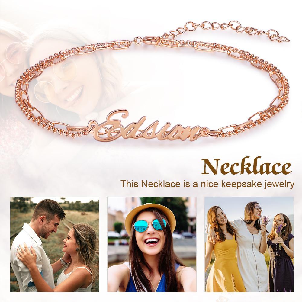 Personalised Bracelet Custom 1 Name Bracelet Gift For Women-Jessemade AU