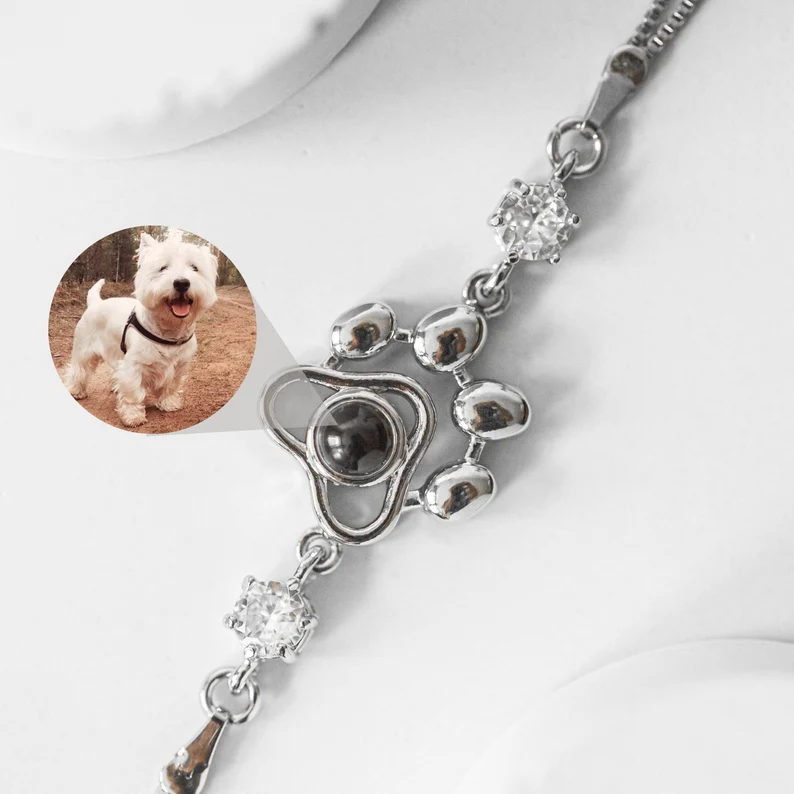 Personalised Projection Bracelet Love Style Paw Photo Bracelet Gifts for Her-Jessemade AU